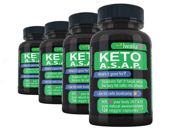 iwalu iwalu Keto ASAP Ultra Boost Keto Ketogenic Accelerator Diet Pills That Work Fast For Women and Men On Keto Diet Low Carb or Thermogenic Booster Fat Burners For Women Appetite Suppressant For Weight Loss 120ct