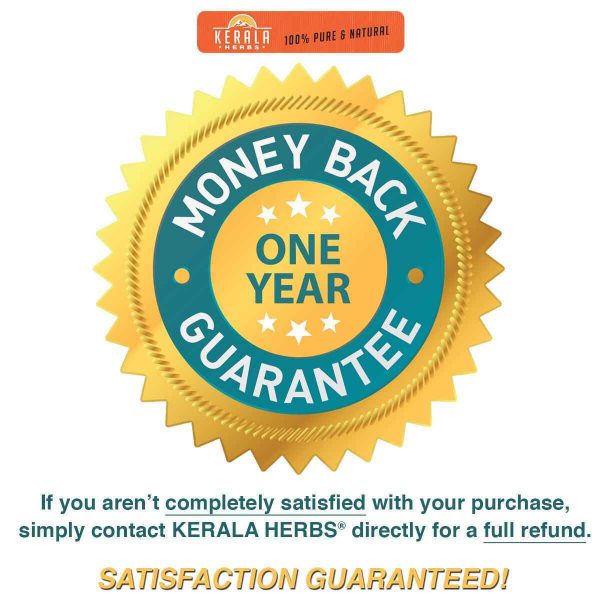 Kerala Herbs Kerala Herbs Certified Organic Pure Turmeric Curcumin, 95 Percent Curcuminoid Extract with BioPerine, Non-GMO 180 Veg Capsules