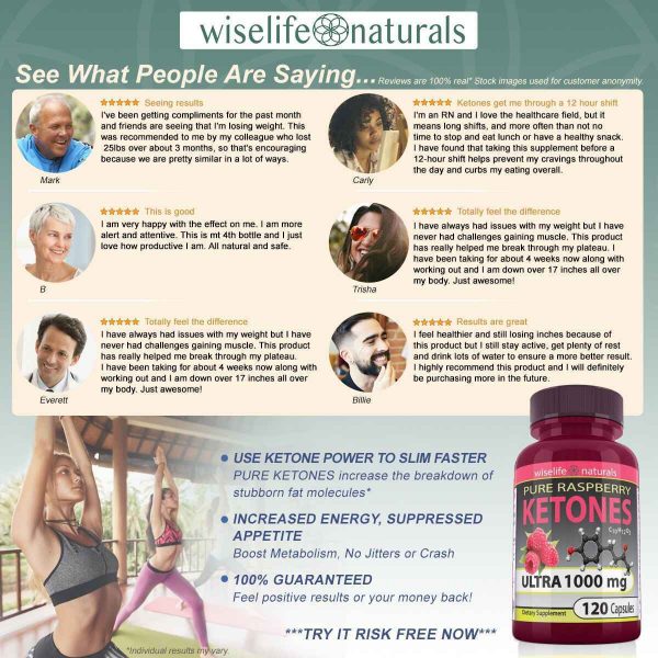WiseLifeNaturals Best Fast Metabolism Slimming Pill - Pure Raspberry Ketones Fresh 1000mg Plus Max Burn, Lose Fat Quickly Proven Supports Rapid Ketogenic Diet Weight Loss, Works Naturally, Slim at Home No Side Effects